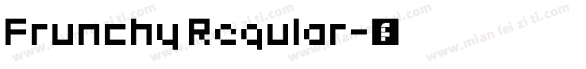 Frunchy Regular字体转换